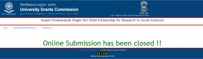 Process To Apply Under Swami Vivekananda Single Girl Child Scholarship