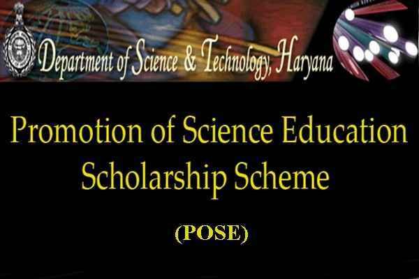 Promotion of Science Education POSE Scholarship 