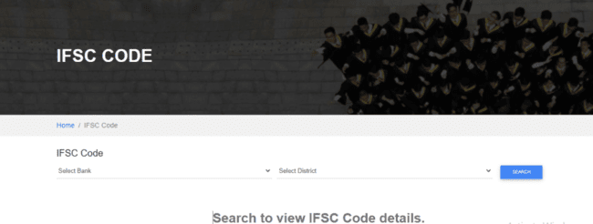 View IFSC Code 