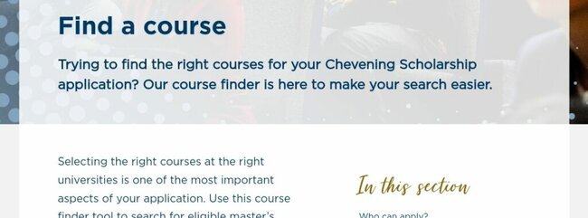 Find Eligible Course