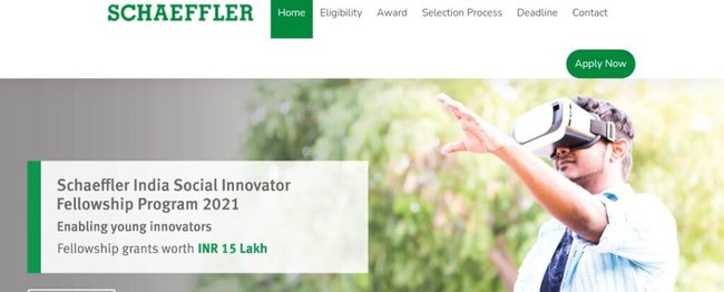 Schaeffler India Social Innovator Fellowship Program 2021
