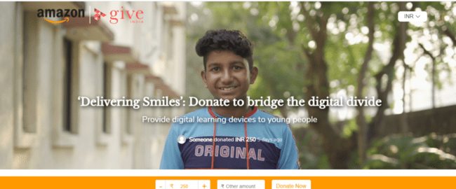 Amazon Delivering Smiles Initiative