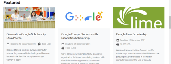 Generation Google Scholarship (Asia Pacific)