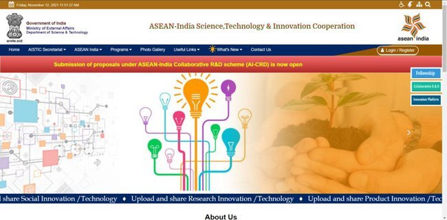 ASEAN-India Research Training Fellowship (AI-RTF) 2021-22 Application Procedure
