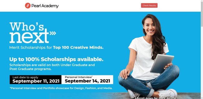 Pearl Academy Who's Next Scholarship 2022 Application Procedure