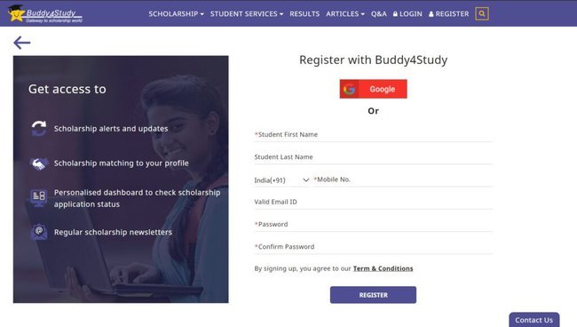 Buddy4Study Register 