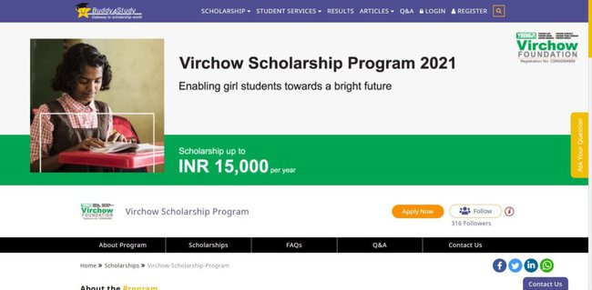 Virchow Scholarship Program 2021 Application Procedure