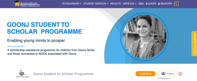 Goonj Student to Scholar Programme 