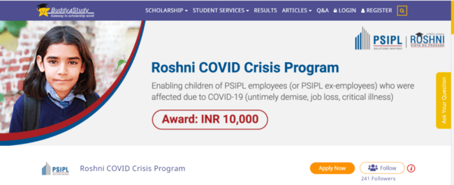 Roshni COVID Crisis Program 