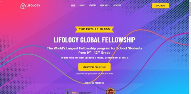 Lifology Global Fellowship Application Procedure