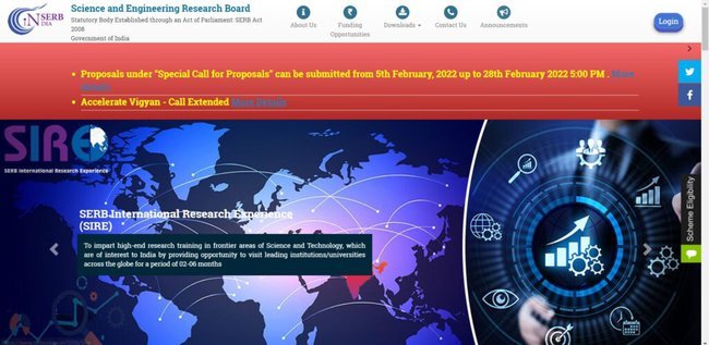 SERB Core Research Grant 2022 Application Procedure