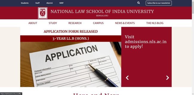 NLSIU Hindustan Unilever Scholarship 2020-23 Application Procedure