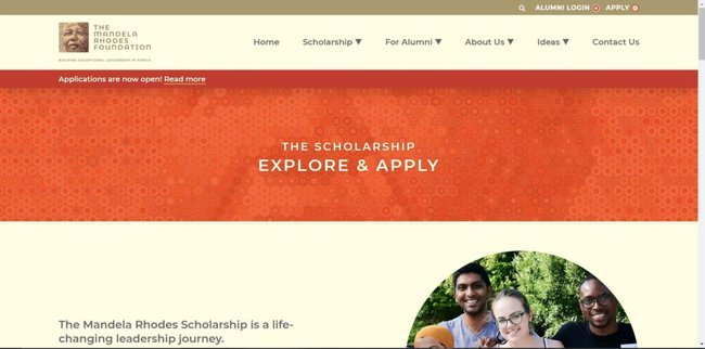Mandela Rhodes Scholarship Official Website