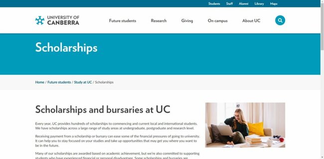 University of Canberra VC Social Champion Scholarships 2022 Application Procedure