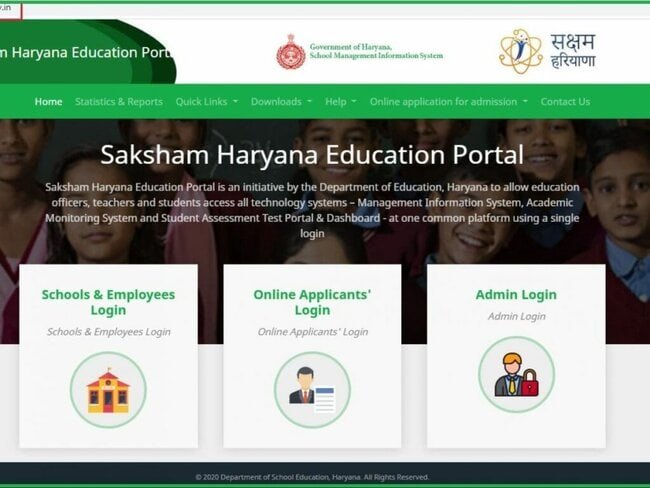 Saksham Haryana Education Portal