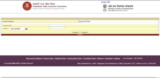 Procedure To Make ESIC Online Payment