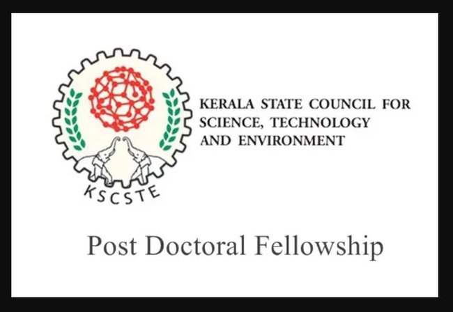KSCSTE Post Doctoral Fellowship