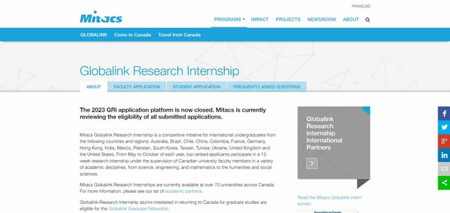 Mitacs Globalink Research Internship 2023 