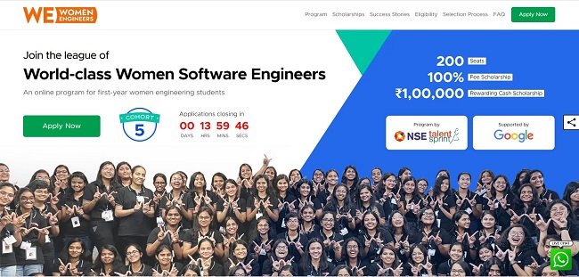 Talentsprint Scholarship for Women Engineers Official Website