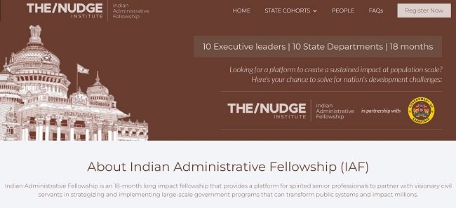 Indian Administrative Fellowship Official Website