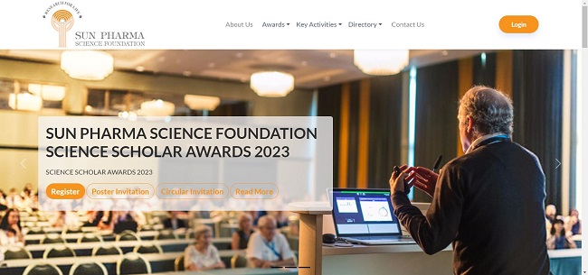 Sun Pharma Science Scholar Awards Official Website