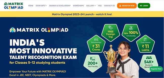 Matrix Olympiad Official website