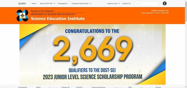 Dost Scholarship Official Website