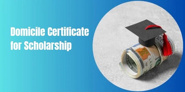 Domicile Certificate for Scholarship