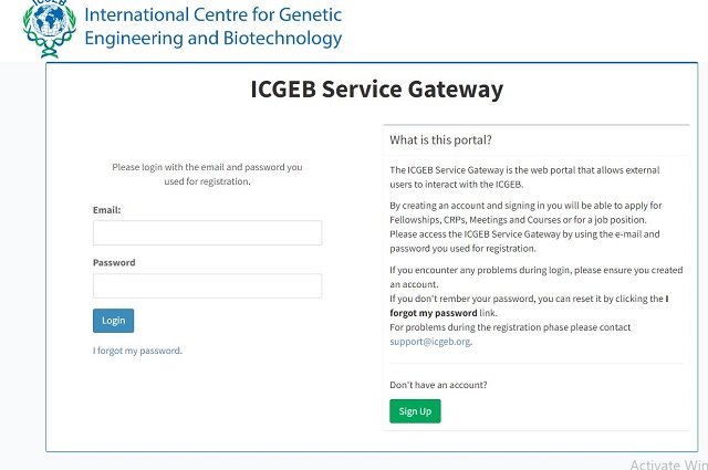 ICGEB Service Gateway