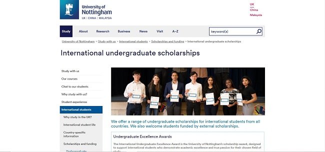 Undergraduate scholarships