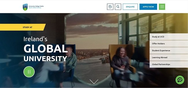 UCD Global Excellence Scholarship Official Website