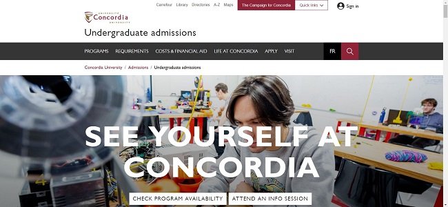 Concordia University Scholarship Official Website