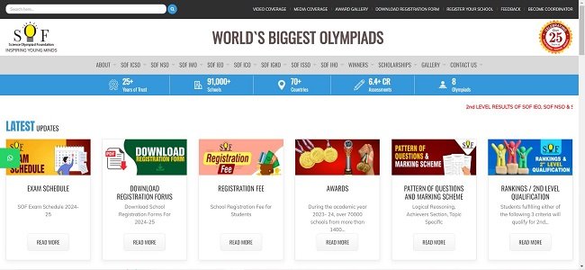 SOF International Hindi Olympiad Official Website