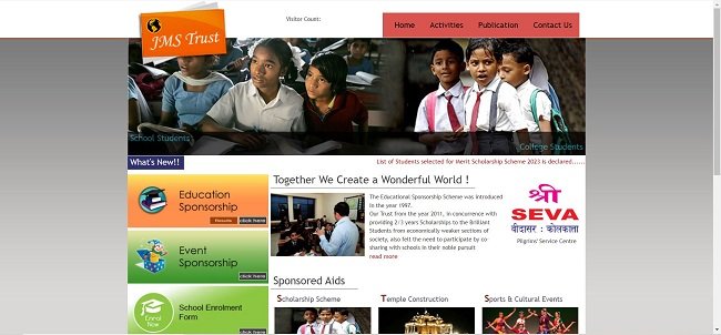 JM Sethia Merit Scholarship Scheme Official Website