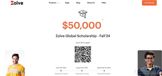 Zolve Scholarship portal