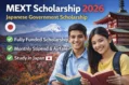 MEXT Scholarship 2026 Japanese Government fully funded scholarship to study in Japan for undergraduate and research students