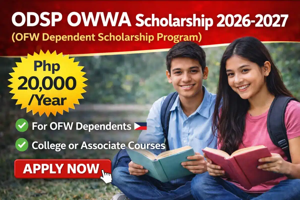 ODSP OWWA Scholarship 2026–2027: Official Guide to ₱20,000 OFW ...