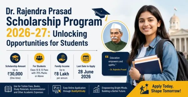 Dr. Rajendra Prasad Scholarship Program 2026-27: Unlocking Opportunities for Students